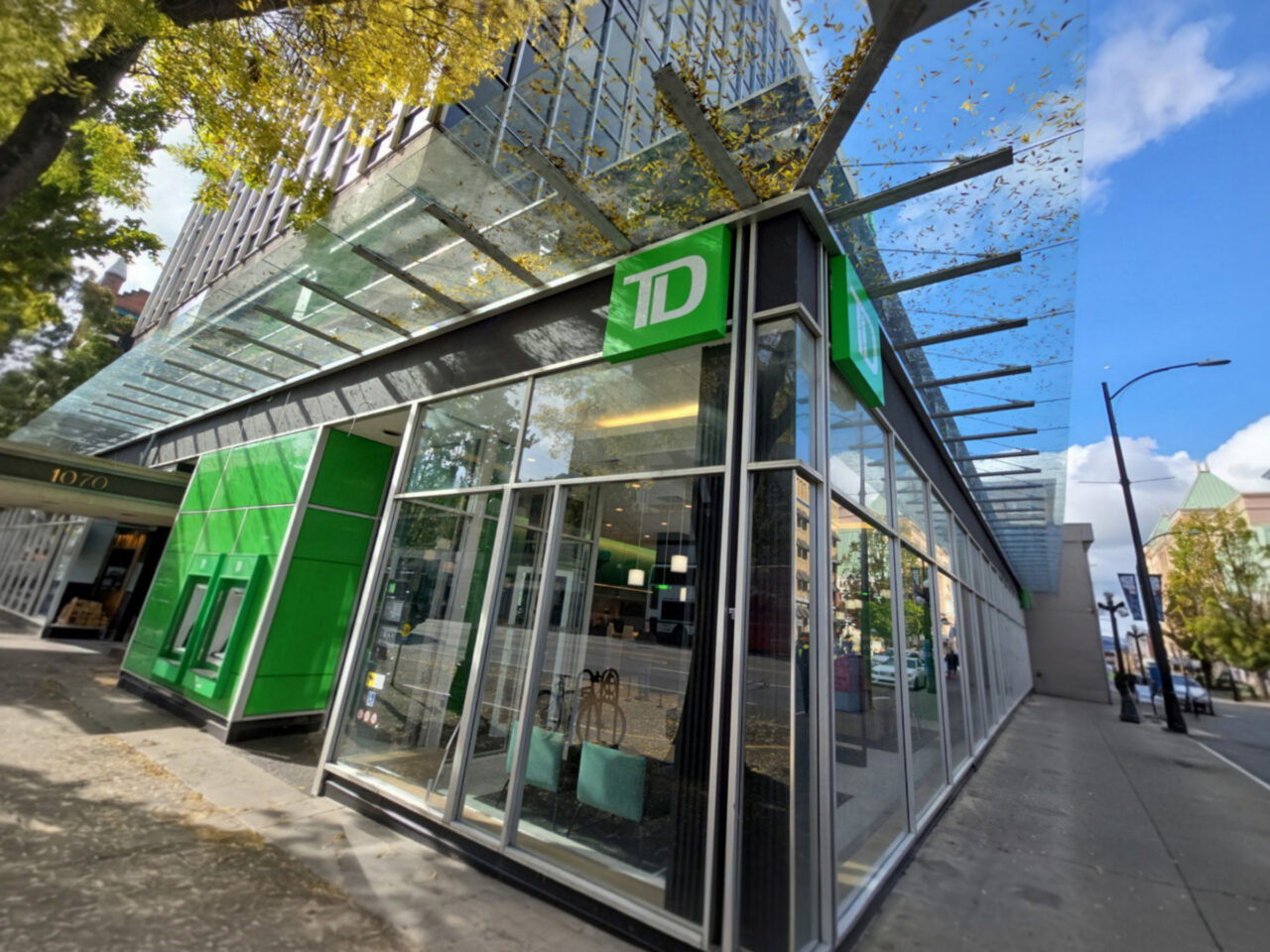 Glass awning redesign and installation