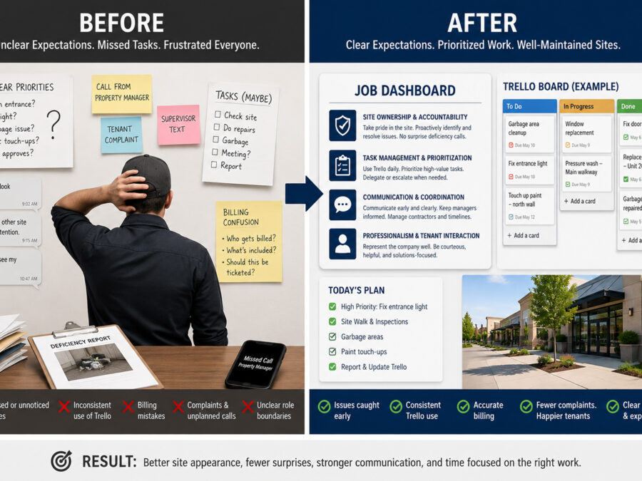 Maintenance performance dashboard