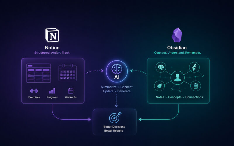 Structured knowledge systems: Notion + Obsidian