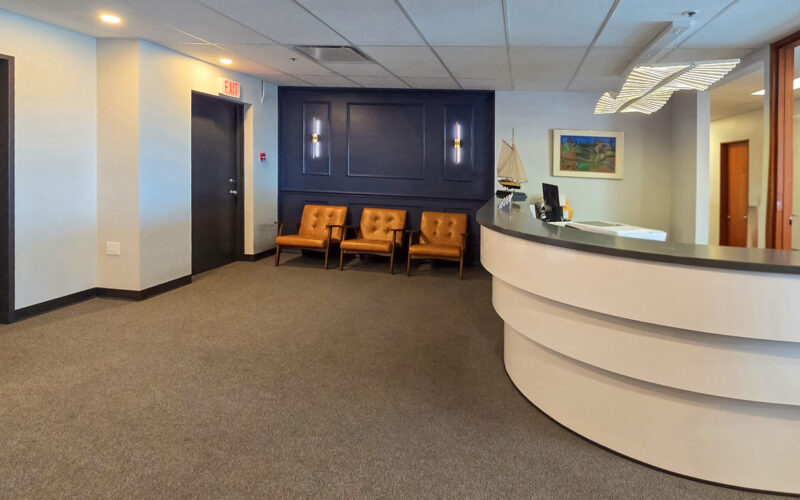 Occupied office renovation with staged remediation